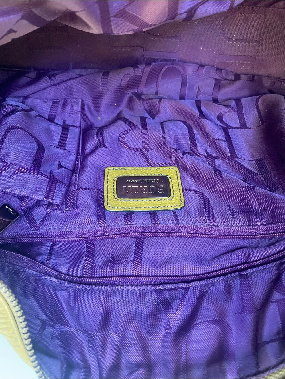 Furla Mustard Yellow Leather Hobo Shoulder Bag - Picture 6 of 13